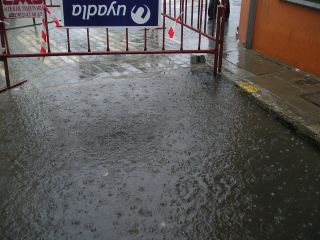 Y eso que sólo chispeaba